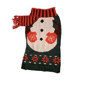NEW CHRISTMAS UGLY SWEATER FOR PETS!!! Holiday Snowman Dog-Cat Sweaters Size S/M